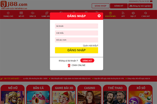 Cách đăng nhập J88 trên PC và smartphone.